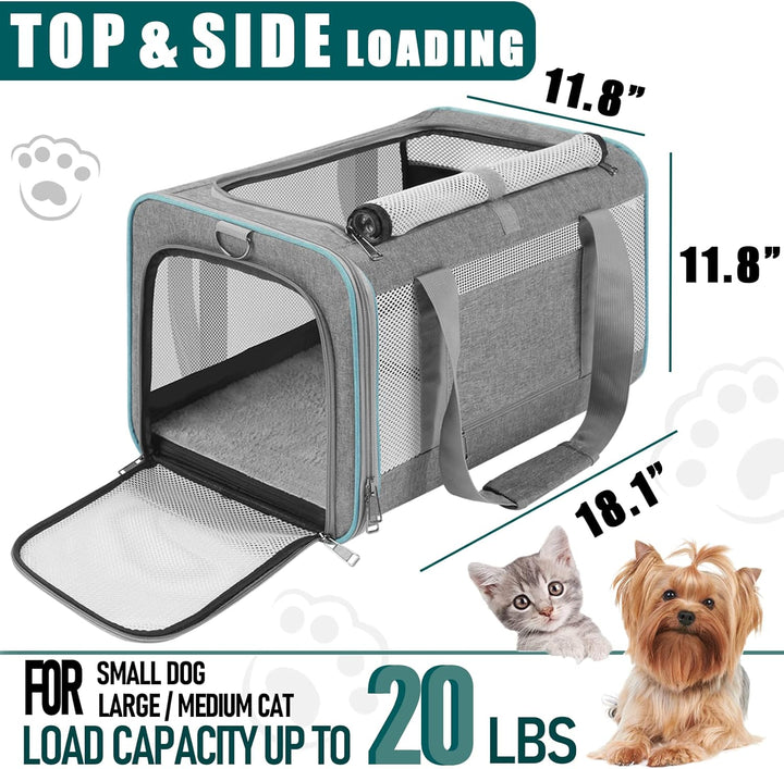 Furenvast - GAPZER Premium Pet Carrier for Large Cats and Sm