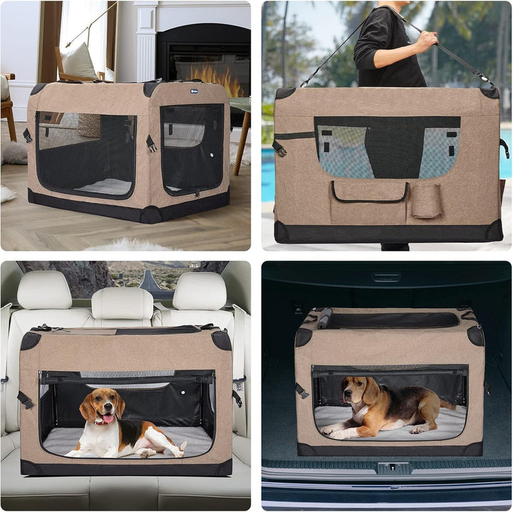 Furenvast - Veehoo Portable Folding Dog Crate – 36" Collapsi