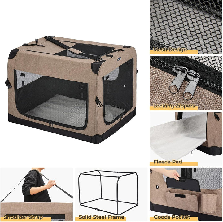 Furenvast - Veehoo Portable Folding Dog Crate – 36" Collapsi