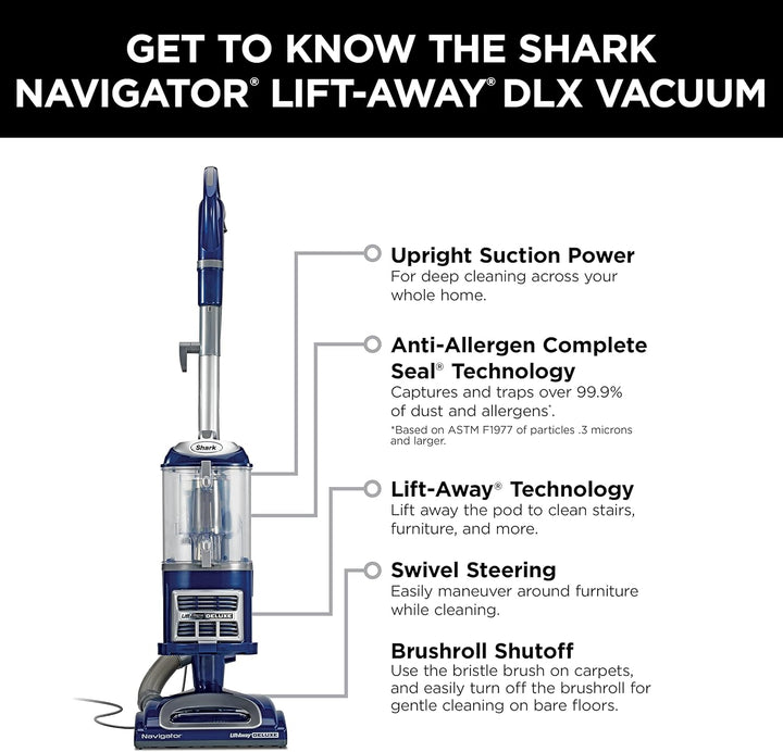 Furenvast - Shark NV360 Navigator Lift-Away Deluxe Upright V
