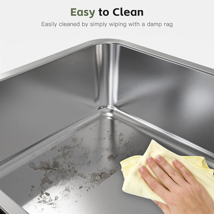 Furenvast - Premium Extra-Large Stainless Steel Cat Litter B