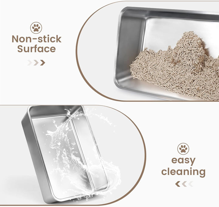 Furenvast - Chenove Extra-Large Stainless Steel Cat Litter B