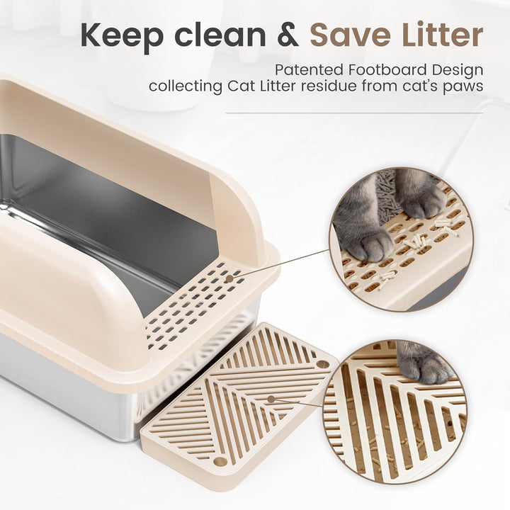 Furenvast - Chenove Extra-Large Stainless Steel Cat Litter B