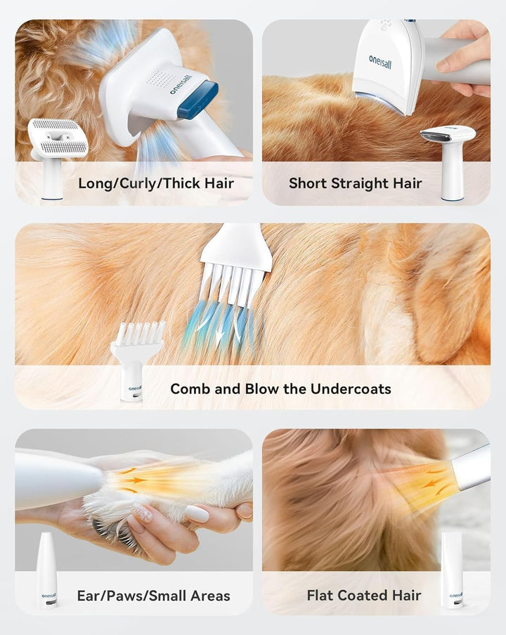 Furenvast - Oneisall 8-in-1 Dog Grooming Kit: Vacuum, Dryer,