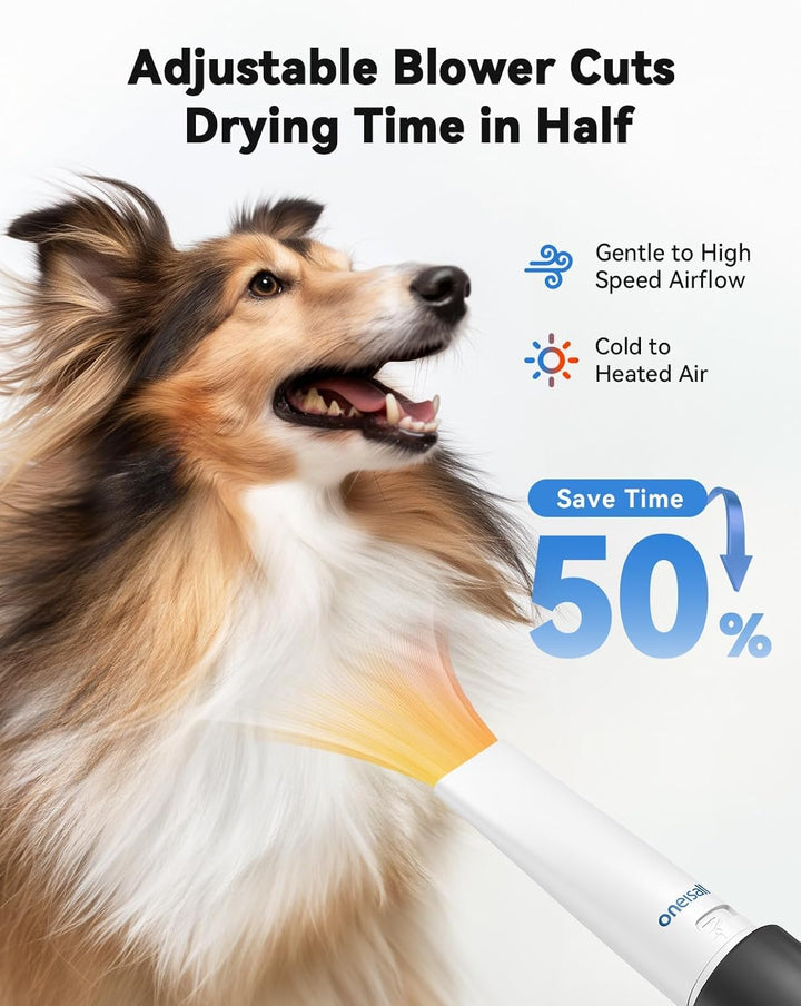 Furenvast - Oneisall 8-in-1 Dog Grooming Kit: Vacuum, Dryer,
