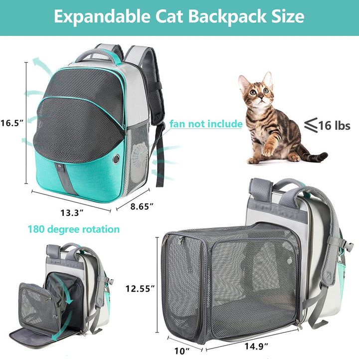 Furenvast - ELLONI Expandable Cat Backpack Carrier – Premium