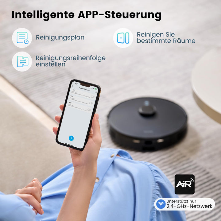 Furenvast - AIRROBO T20+ Saugroboter mit Wischfunktion, 3,5L