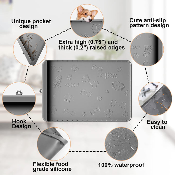 Furenvast - Carry360 Premium Silicone Dog Feeding Mat - Extr
