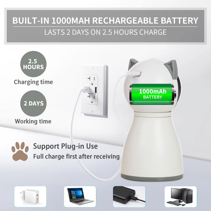 Furenvast - Rechargeable Automatic Laser Cat Toy with Random