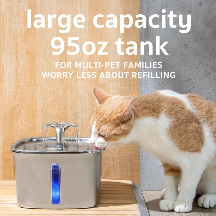 Furenvast - Veken Award-Winning Stainless Steel Pet Water Fo