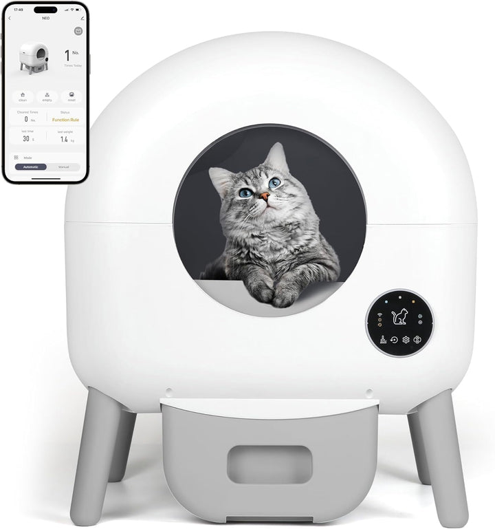 Furenvast - ZeaCotio Self-Cleaning Cat Litter Box - 25-Gallo