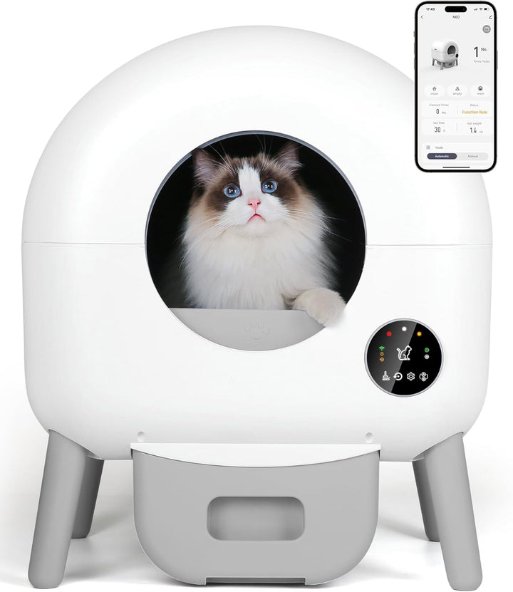 Furenvast - ZeaCotio Self-Cleaning Cat Litter Box - 25-Gallo
