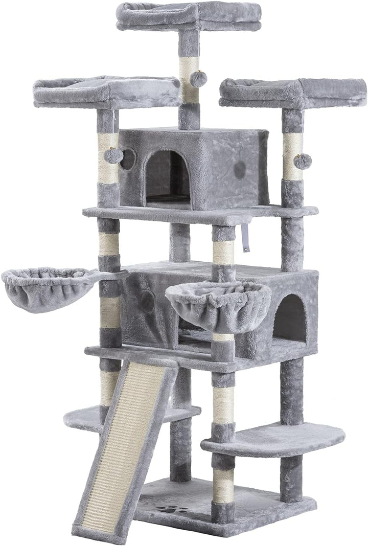 Furenvast - Allewie 68-Inch Multi-Level Cat Tree Tower with 