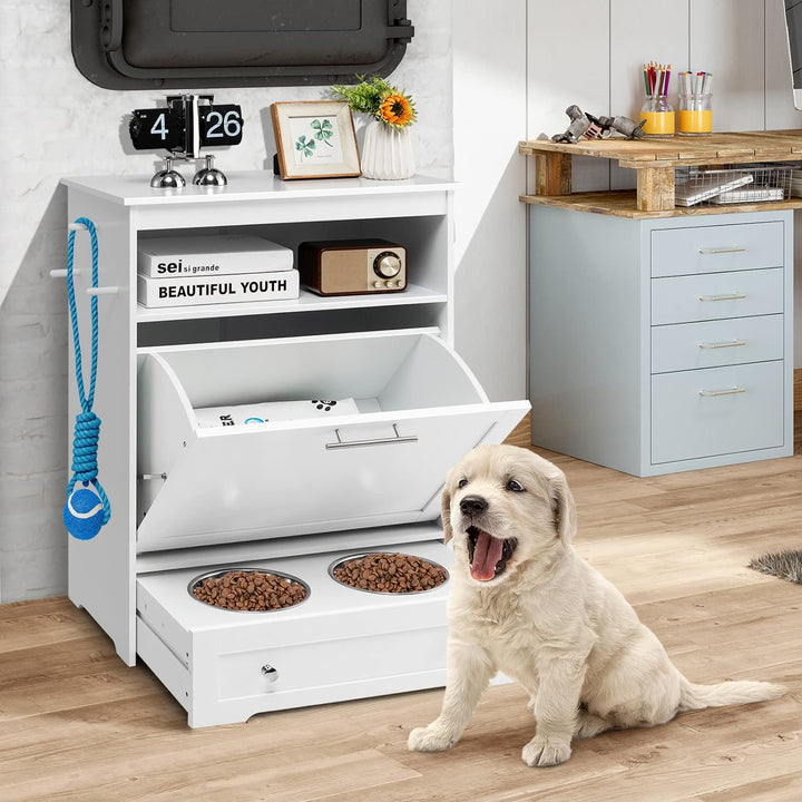 Furenvast - Tangkula Premium Pet Feeding Station: Multi-Purp
