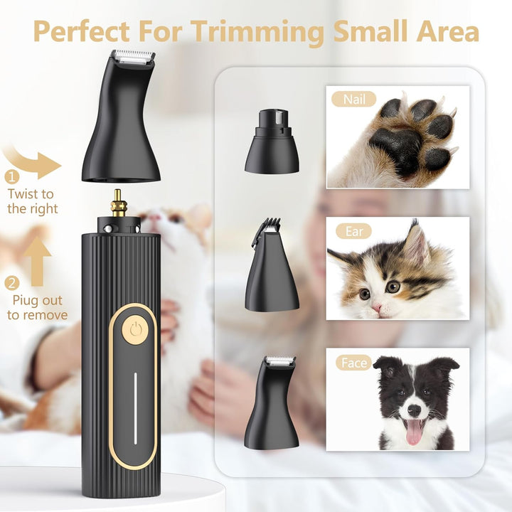 Furenvast - Rechargeable, Low-Noise Clippers with Nail Grind