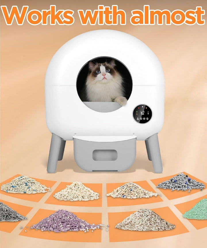 Furenvast - Automatic Self-Cleaning Cat Litter Box – 100L Ca