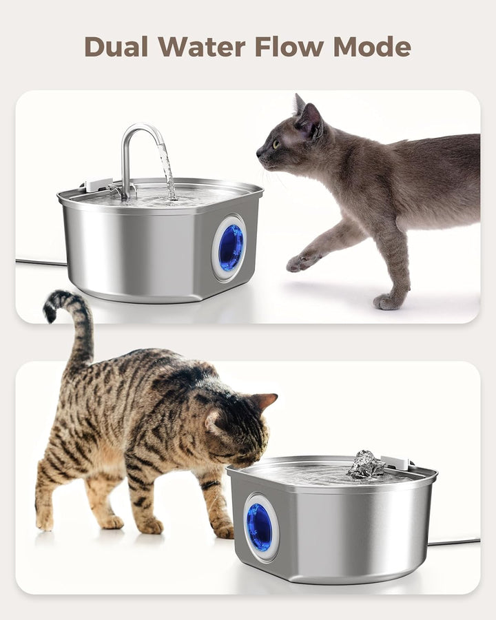 Furenvast - Neareal Premium Stainless Steel Cat Water Founta