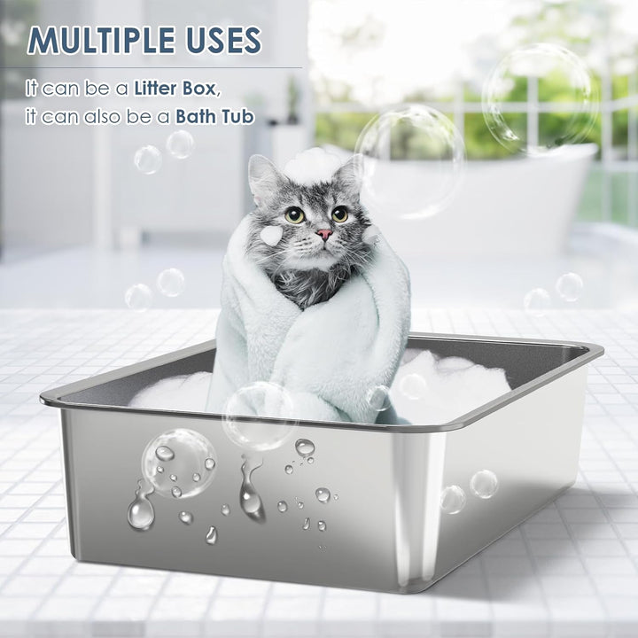 Furenvast - Suzzipaws Extra-Large Stainless Steel Cat Litter