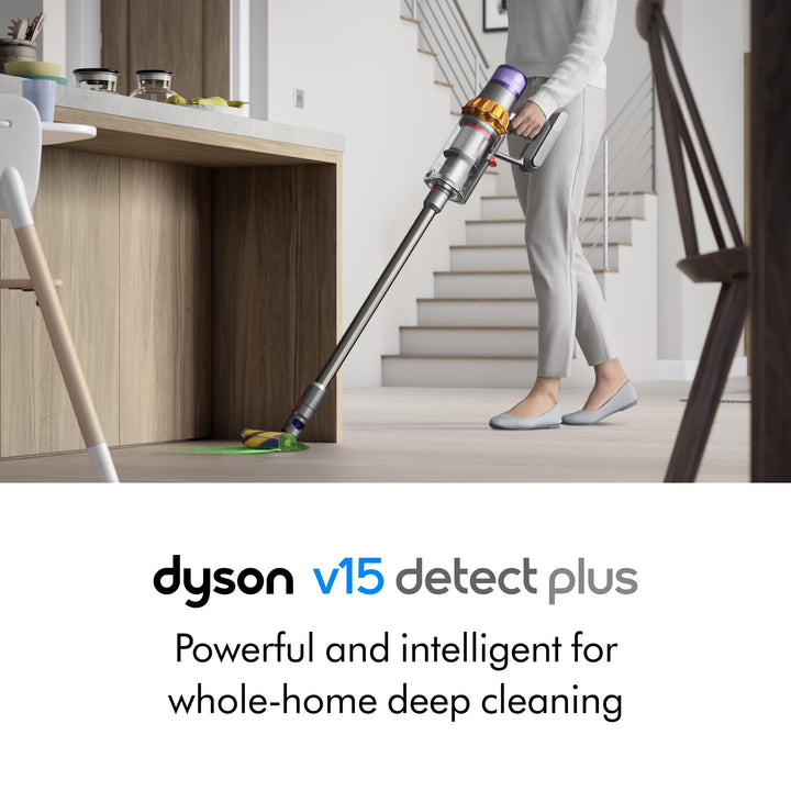 Furenvast - Dyson V15 Detect Plus Cordless Vacuum, Yellow/Ni